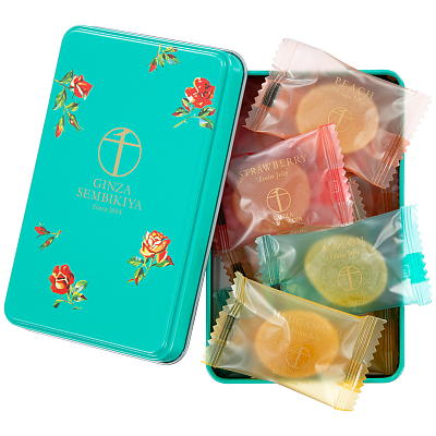 銀座千疋屋　缶入り銀座ひとくちフルーツゼリー2