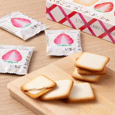 いちごのラング・ド・シャ12枚