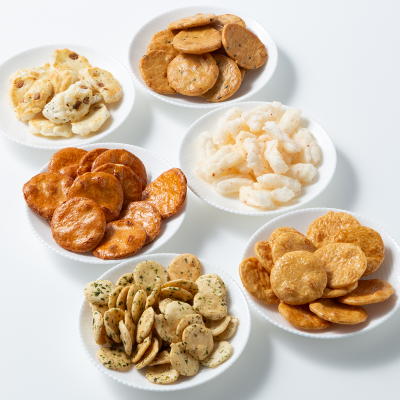 秋田いなふく米菓　６種あられせんべいミックス3