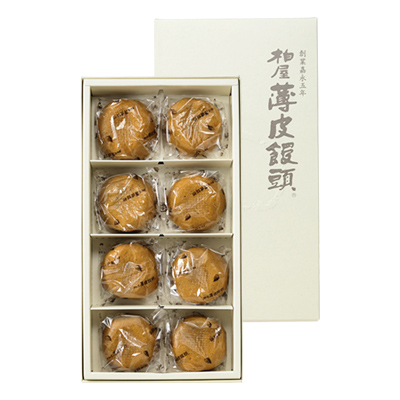 柏屋 薄皮饅頭 こしあん 8個入3