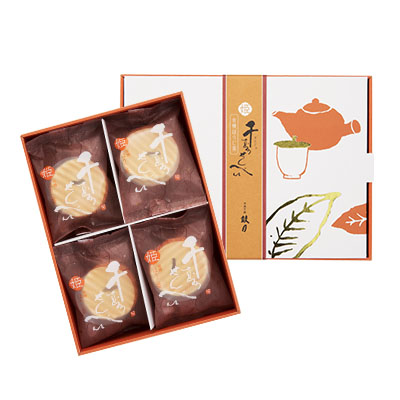 鼓月　姫千寿せんべい　有機ほうじ茶4