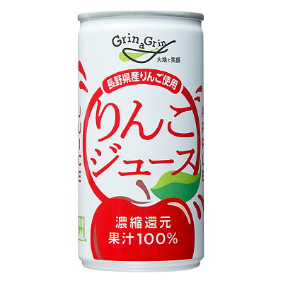 信州産　果汁１００％りんごジュース（濃縮還元）　２０缶2