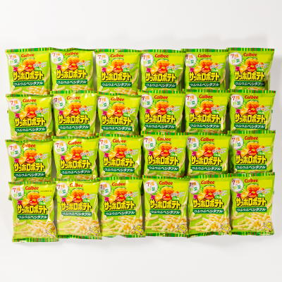 カルビー 24gサッポロポテトつぶつぶベジタブル 24袋入4
