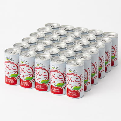 信州産 果汁100%りんごジュース(濃縮還元) 30缶2