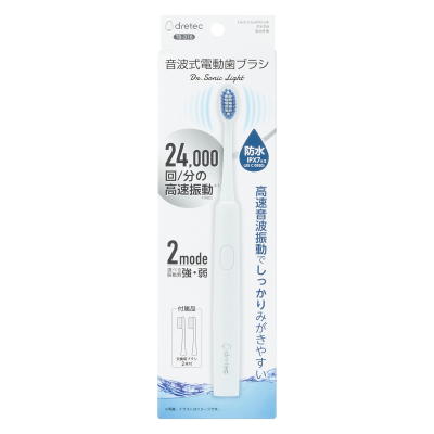 ドリテック 音波式電動歯ブラシ ドクター・ソニック ライト TB-316WT ホワイト4