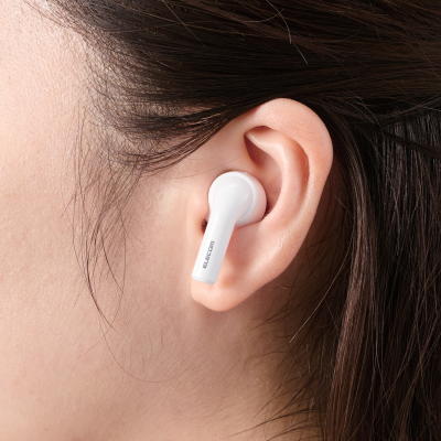 エレコム 完全ワイヤレスBluetoothヘッドホン LBT-TWS11WH4