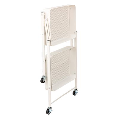 折り畳める2段ワゴン Amely ホワイト2