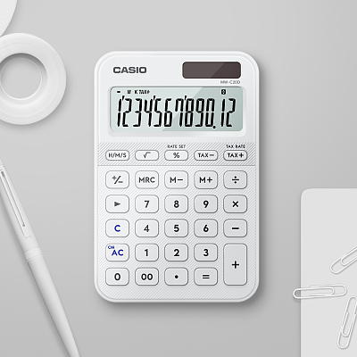 カシオ計算機　カラフル電卓　ＭＷ－Ｃ２０Ｄ－ＷＥ　ホワイト3