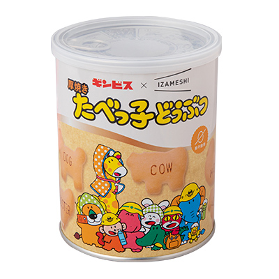 ギンビス×ＩＺＡＭＥＳＨＩ　厚焼きたべっ子どうぶつ缶
