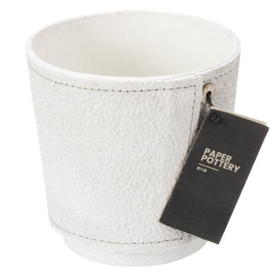 ４１８リサイクルペーパー　スタンドポットＳ　ホワイト（パキラ）4