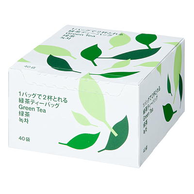 ハラダ製茶　１バッグで２杯とれる緑茶ティーバッグ　１箱（４０バッグ入）