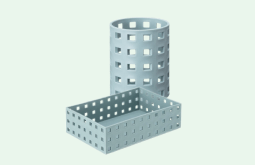 クリアホルダーからつくったブリックス 小物入れ・ペン立て