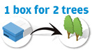 1 box for 2 trees