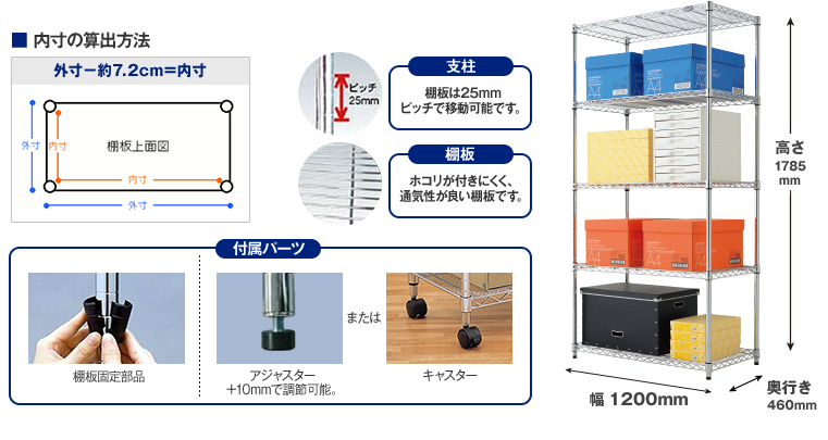 内寸の算出方法