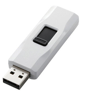 エレコム・スライド式USBメモリ ホワイト・MF-HJU202GWH・2GB・USB2.0対応